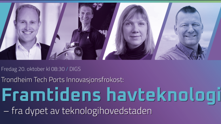 Bildet viser deltakerne i pandeldebatten på Framtidens havteknologi